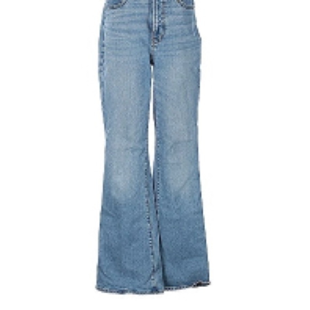 Madewell Blue Flare Wide Leg Jeans